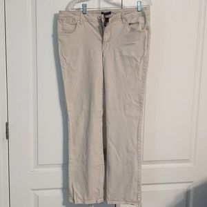 Boot cut light khaki pants. Size 16